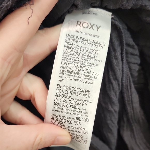 Roxy Black Mini Sundress with Scoop Neck - Picture 4 of 9